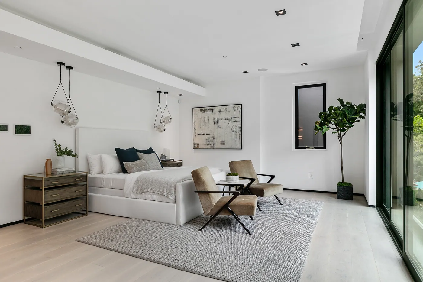 Bedroom with seating area