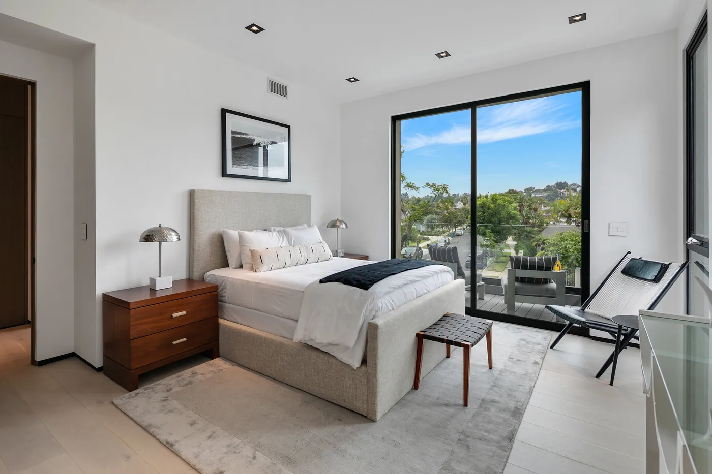 Bedroom with balcony