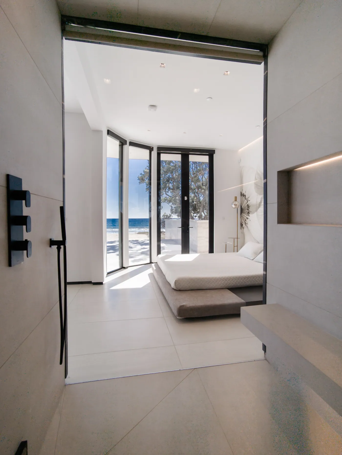 Guest suite through to the ocean