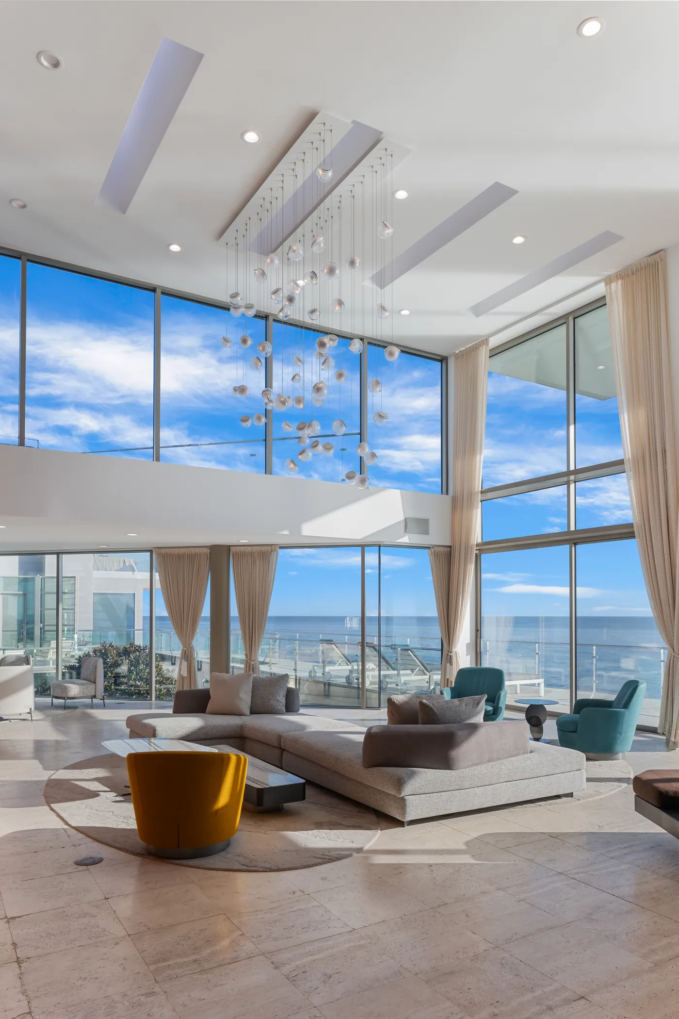 Living room from the upper level