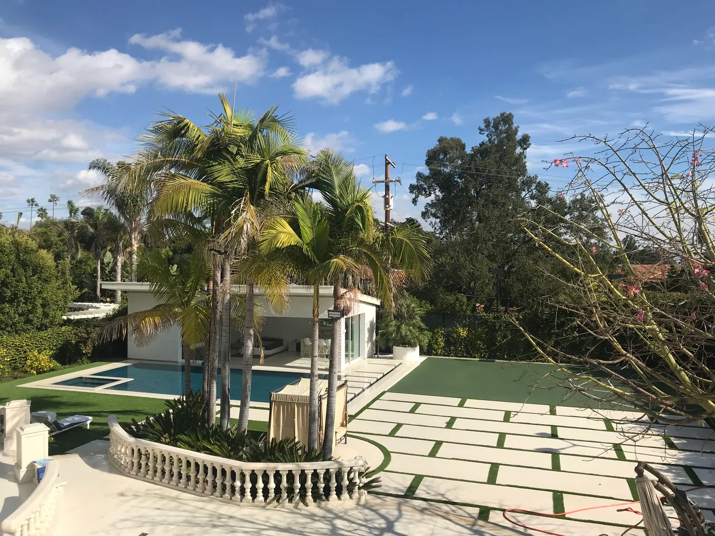 Garden and pool from the terrace