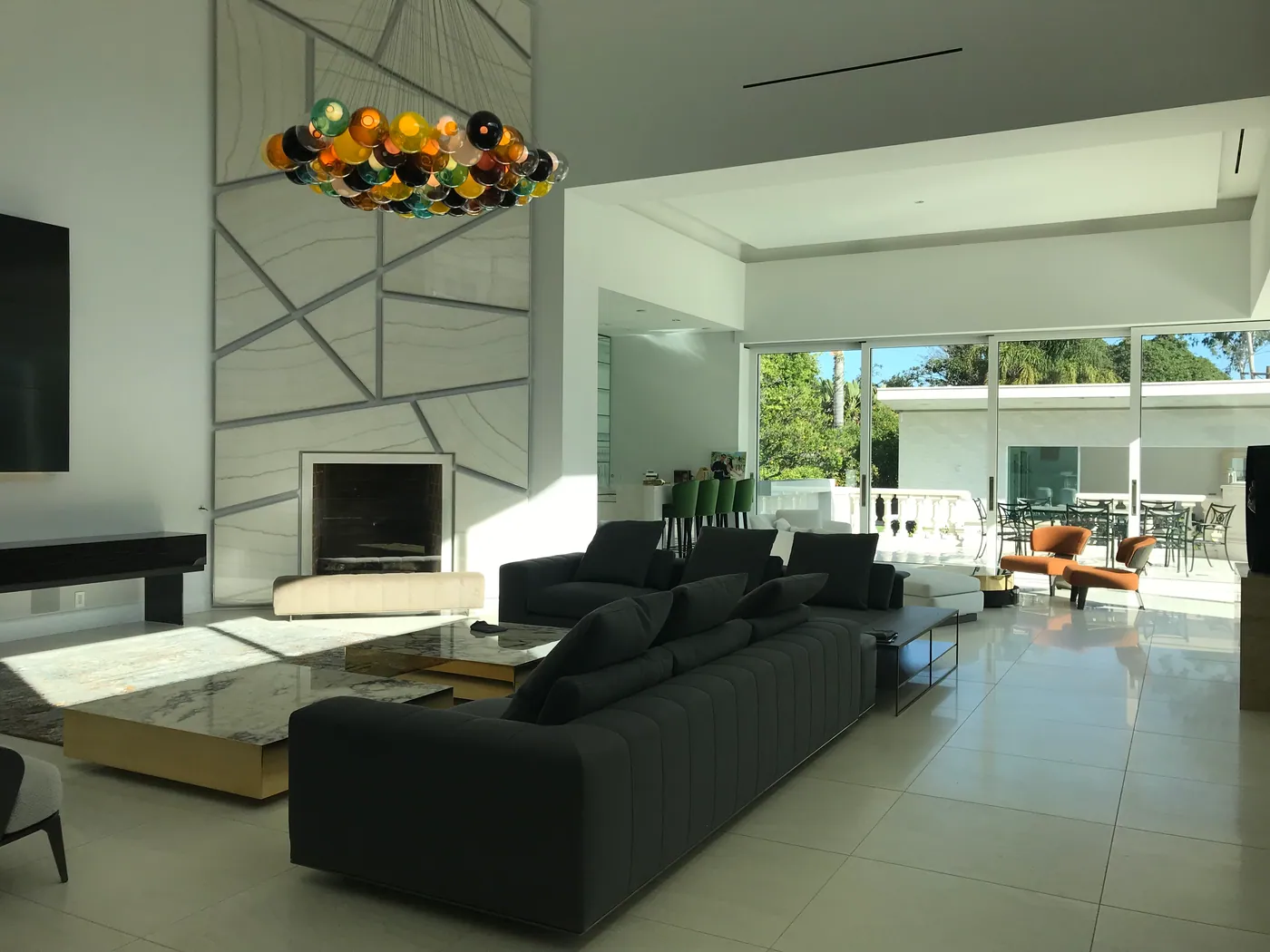 Great room and fireplace