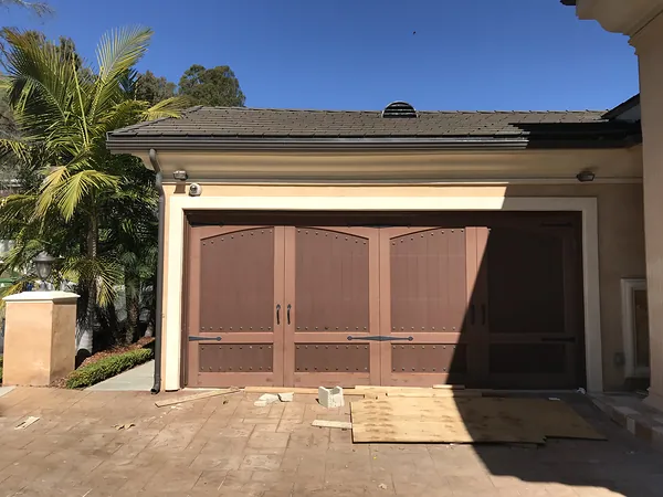 The old garage doors