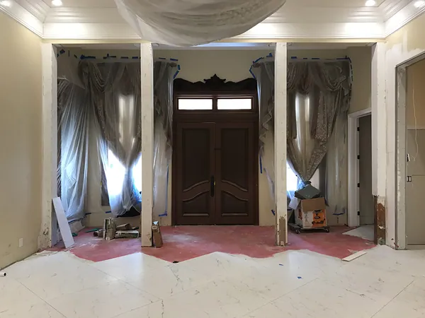 The foyer looking toward the entrance