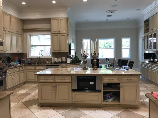 The kitchen island