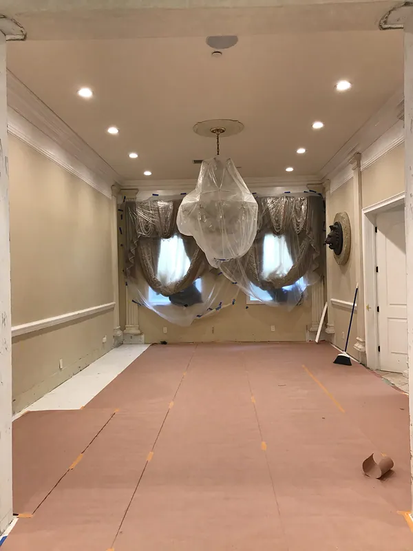 The dining room before