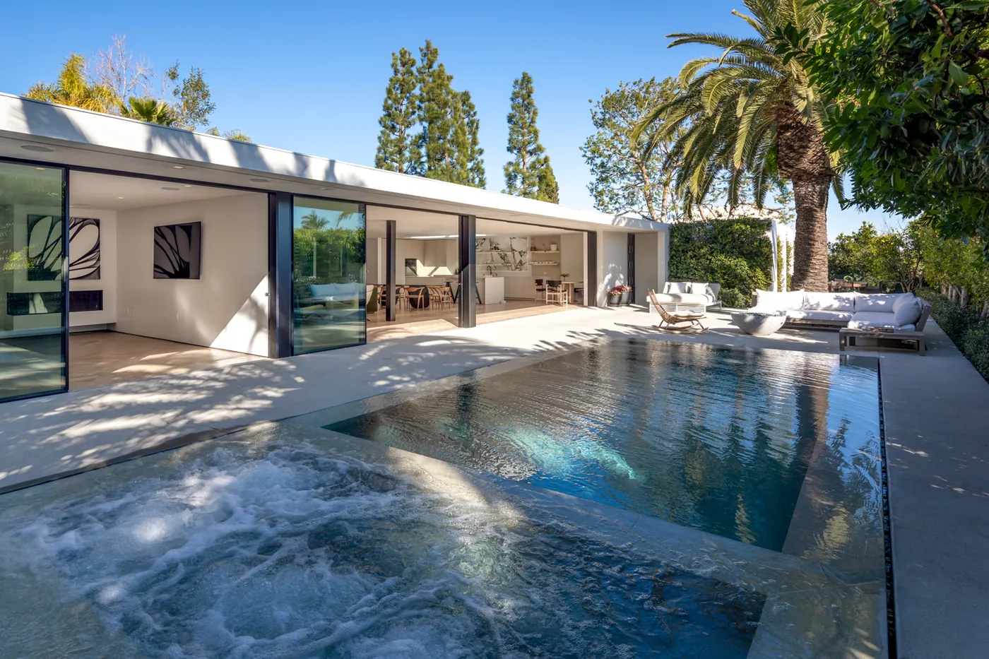 Spa and pool terrace