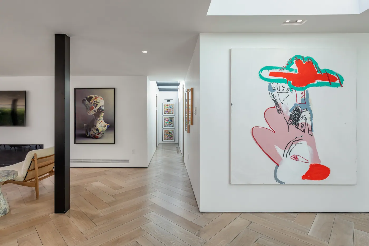 Hall with artwork